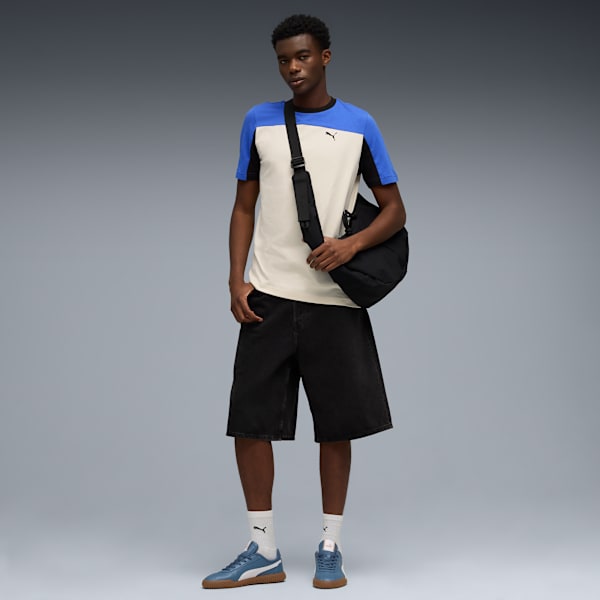 ESS TRIPLE BLOCK Tee Men, Mountain Blue, extralarge