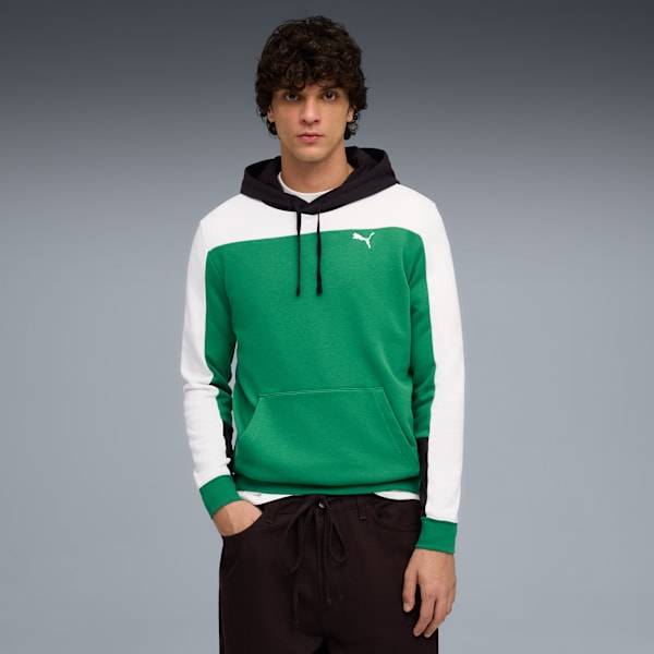 Essentials Triple Block Hoodie Men, Archive Green, extralarge