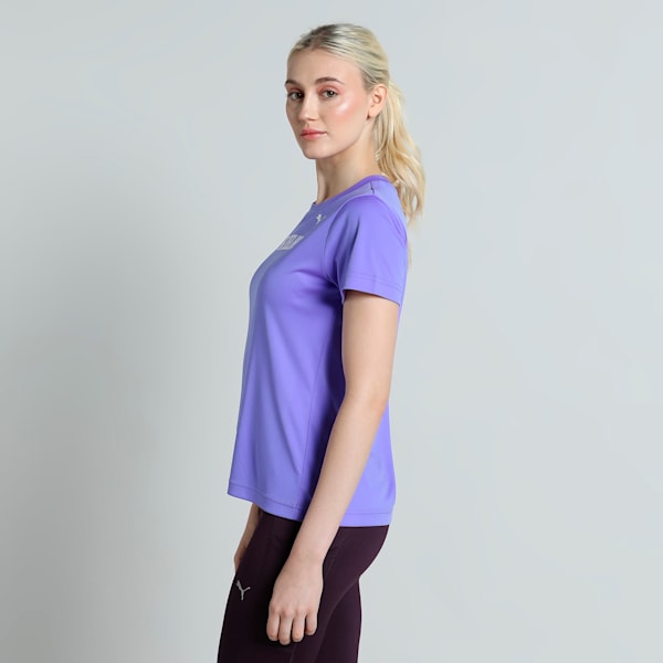 Vedanta Delhi Half Marathon Women's Graphic Running Tee, Dark Amethyst, extralarge-IND