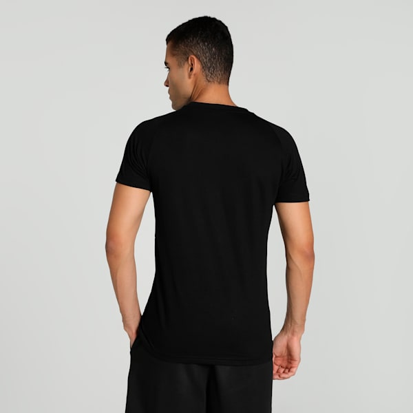 EVOSTRIPE Men's Slim Fit Tee, PUMA Black, extralarge-IND
