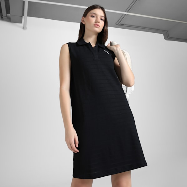 ELEVATED Women's Relaxed Fit Dress, PUMA Black, extralarge-IND