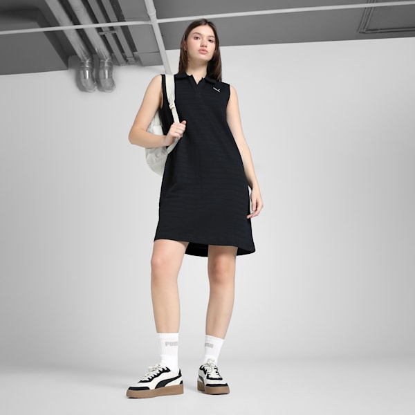 ELEVATED Women's Relaxed Fit Dress, PUMA Black, extralarge-IND