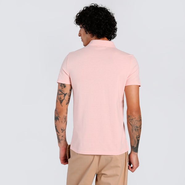 Logo Men's Slim Fit Polo, Rose Dust, extralarge-IND