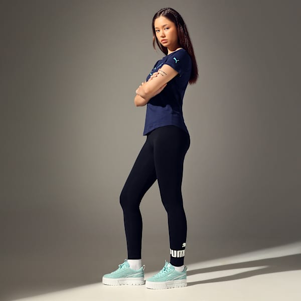 Women's Essential Logo Leggings, PUMA Black, extralarge-IND