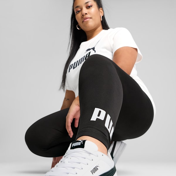 Women's Essential Logo Leggings, PUMA Black, extralarge-IND