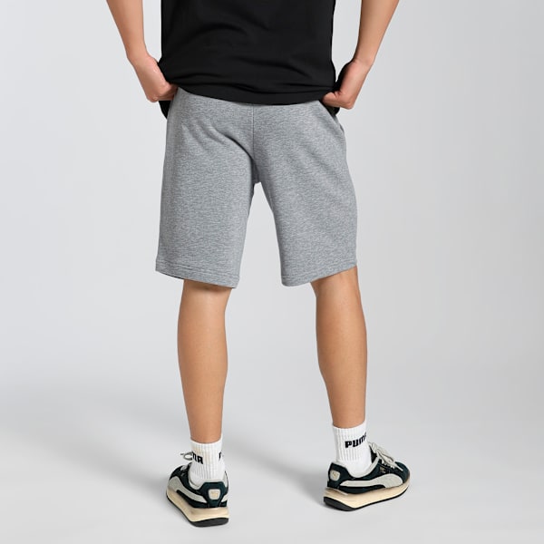 Men's Essential Cotton French Terry Shorts, Medium Gray Heather-Cat, extralarge-IND