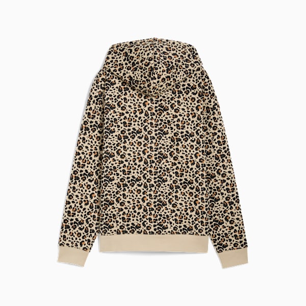 Sudadera con capucha ESS GRAPHIC Animal para mujer, Toasted Almond, extralarge
