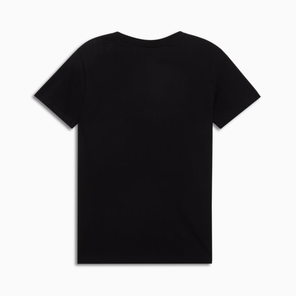Essentials Script V-Neck Tee Women, PUMA Black, extralarge