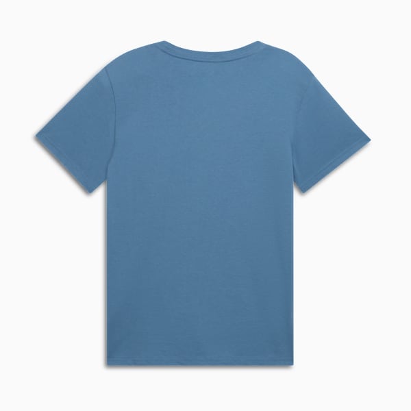 Graphic Pebble V-Neck Tee Women, Cool Blue, extralarge