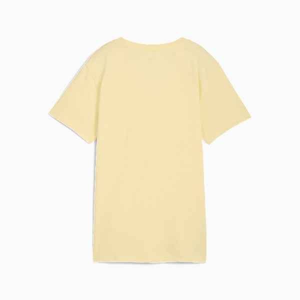 Graphic Pebble V-Neck Tee Women, Gold Moon, extralarge
