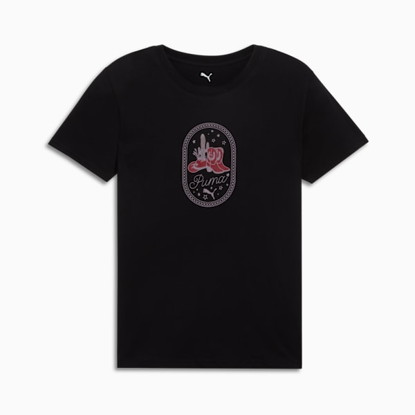 Graphic Western Tee Women, PUMA Black, extralarge