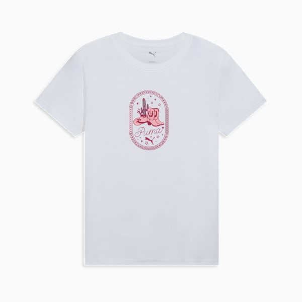 Graphic Western Tee Women, PUMA White, extralarge
