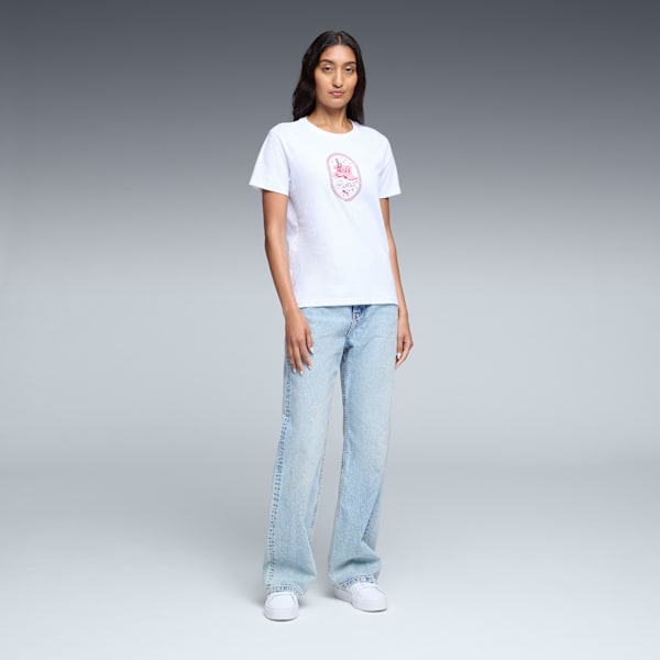 Graphic Western Tee Women, PUMA White, extralarge