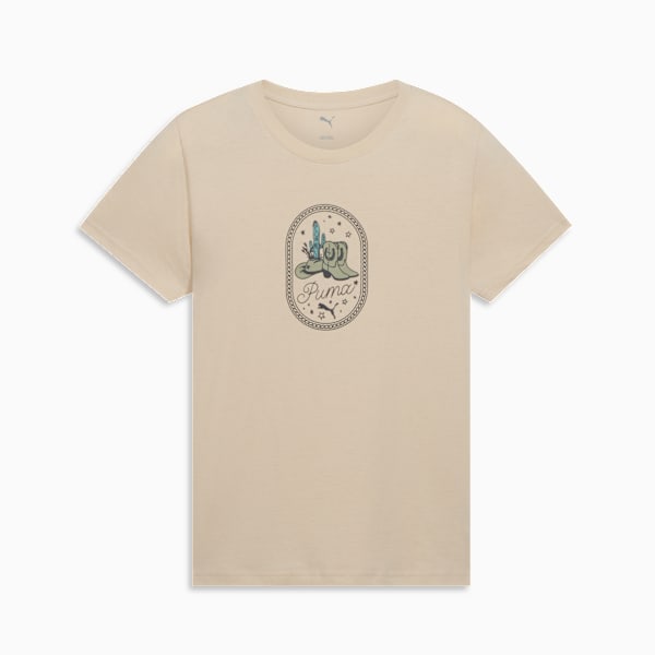 Graphic Western Tee Women, Alpine Snow, extralarge