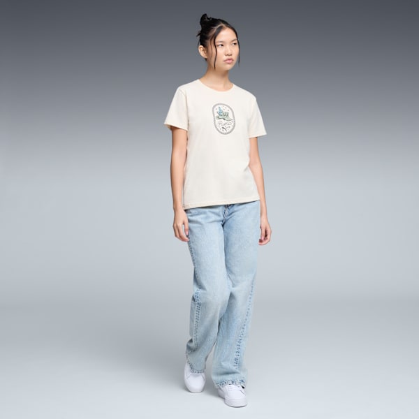 Graphic Western Tee Women, Alpine Snow, extralarge