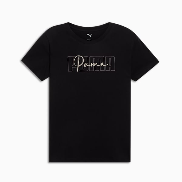 GRAPHIC Logo Tee Women, PUMA Black, extralarge