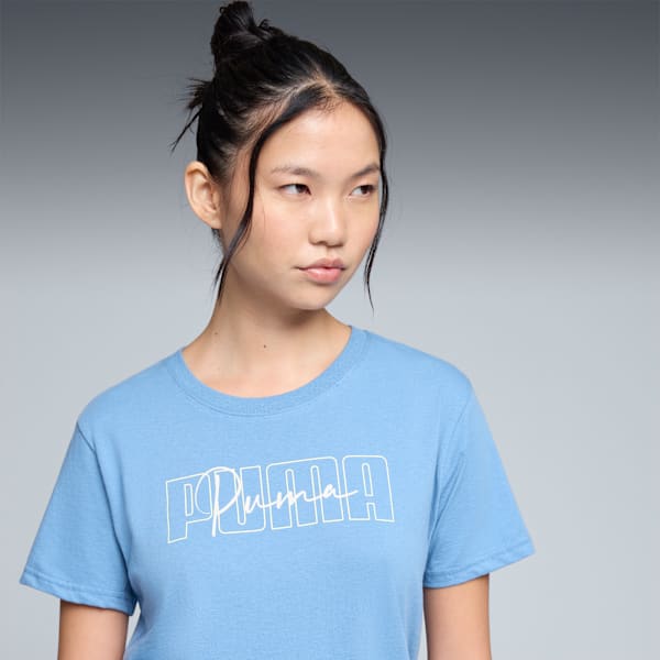 GRAPHIC Logo Tee Women, Cool Blue, extralarge