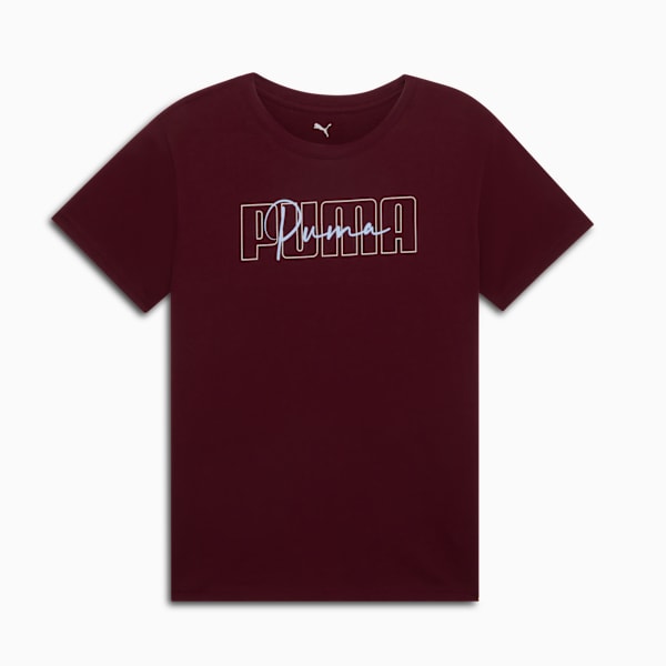 GRAPHIC Logo Tee Women, Ruby Shimmer, extralarge