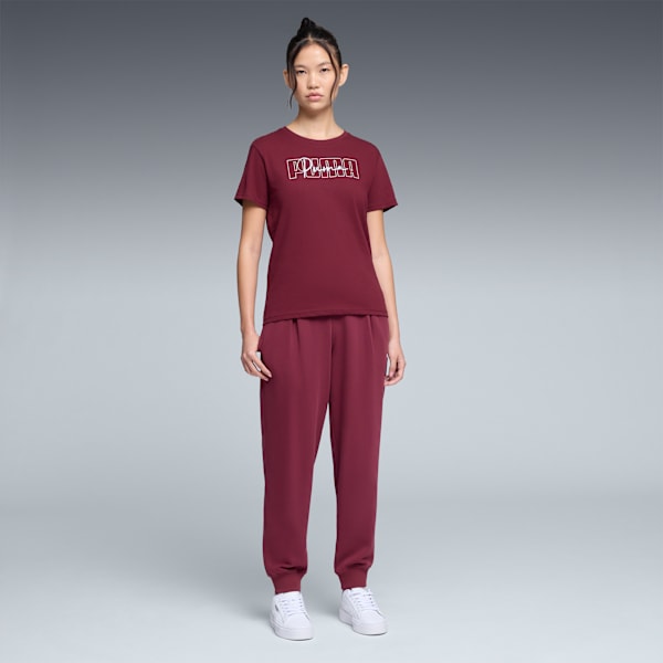 GRAPHIC Logo Tee Women, Ruby Shimmer, extralarge