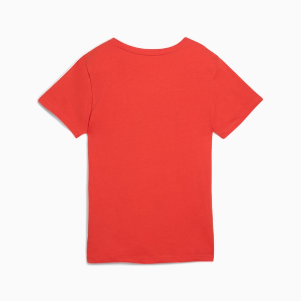 ESS METALLIC V-Neck Tee Women, Fierce Red, extralarge