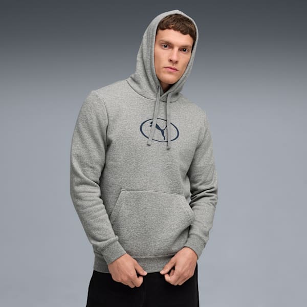 Sport Heritage Men's Fleece Hoodie, Medium Gray Heather, extralarge