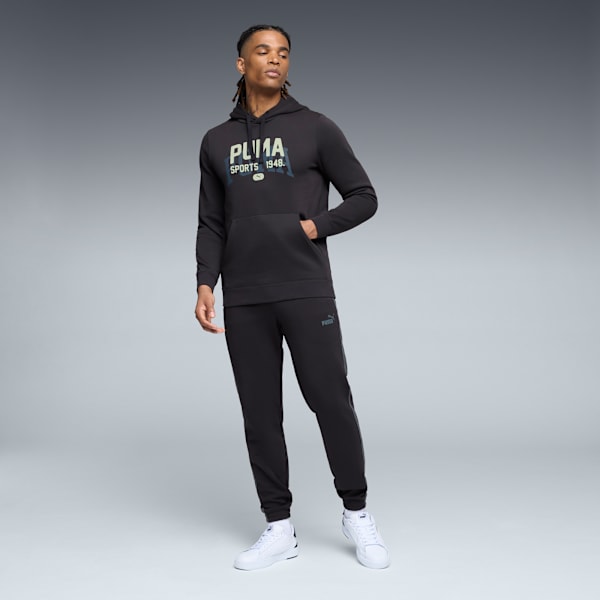 Graphic Varsity Hoodie Men, PUMA Black, extralarge