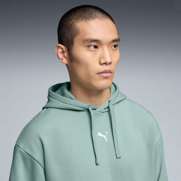 Chandail à capuchon décontracté Essentials Homme, Light Moss, extralarge