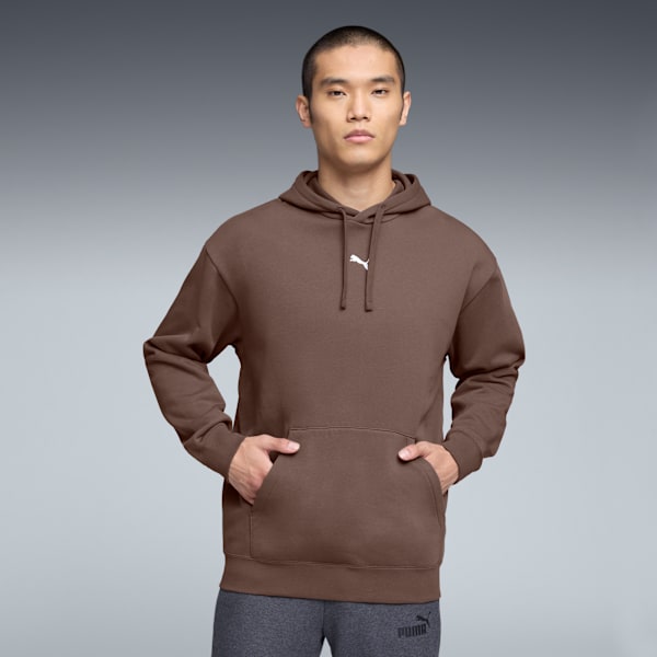 PUMA Essentials Men's Relaxed Fleece Hoodie, Flat Bronze, extralarge