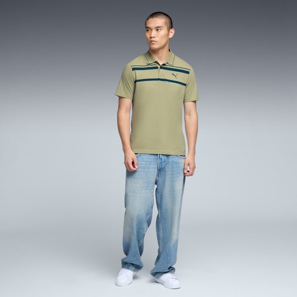 ESS ELEVATED Polo Men, Lux Army, extralarge