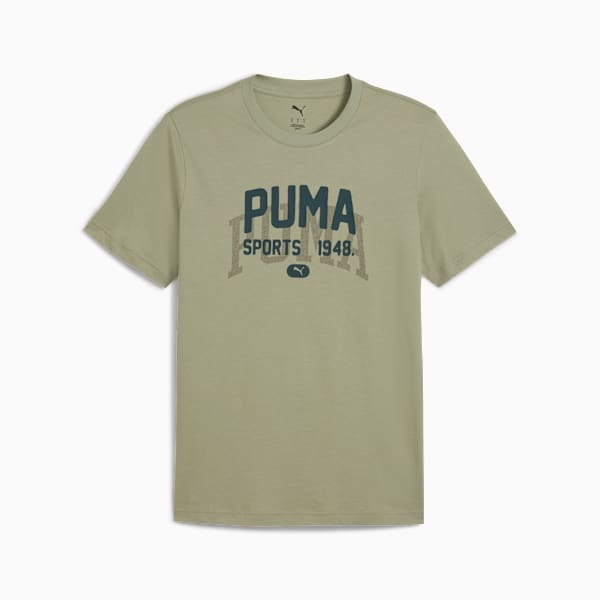 Graphic Varsity Tee Men, Lux Army, extralarge