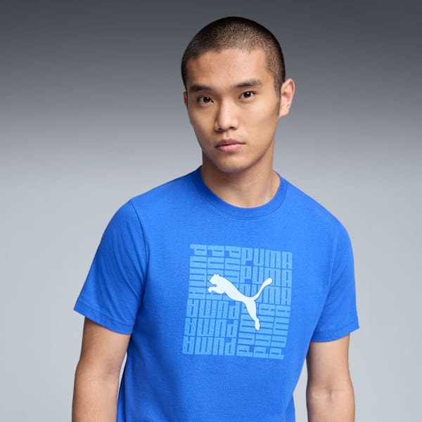 Graphic Box Tee US Men, Mountain Blue, extralarge