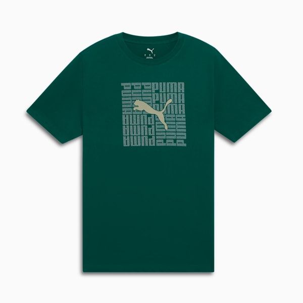 Graphic Box Tee US Men, Wild Green, extralarge
