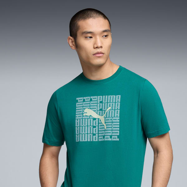 Graphic Box Tee US Men, Wild Green, extralarge