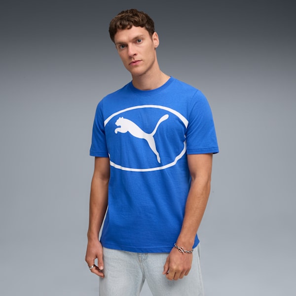 PUMA SPORT Graphic Tee US Men, Mountain Blue, extralarge