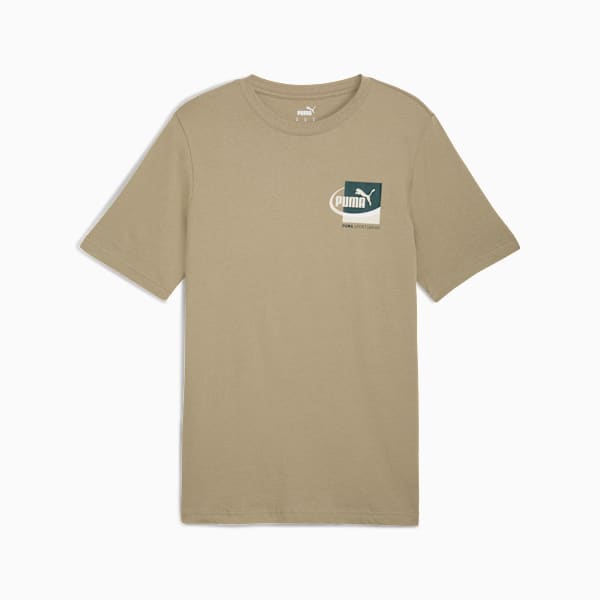 T-shirt graphique carré Small US Homme, Ice Coffee, extralarge