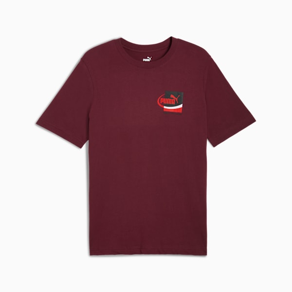 Graphic Small Box Tee US Men, Ruby Shimmer, extralarge