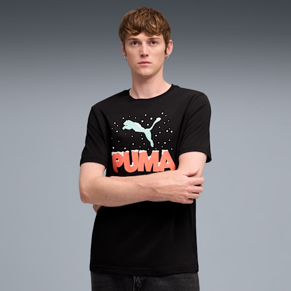 Playera Holiday para hombre, PUMA Black, extralarge