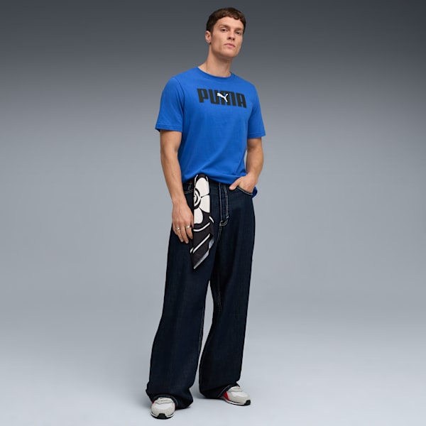 Essentials Logo Lab Tee US Men, Mountain Blue, extralarge