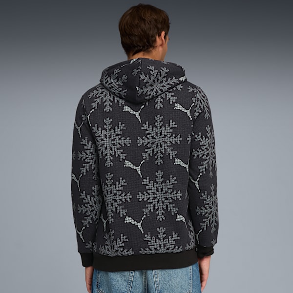 PUMA Essentials Logo Lab Men's Holiday Hoodie, PUMA Black, extralarge