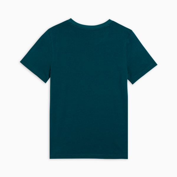 Essentials No.1 Logo Boys' Cotton T-shirt, Cold Green, extralarge-IND
