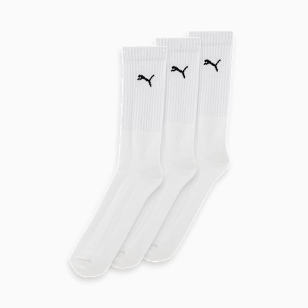 Heritage Inspired Crew Socks Pack of 3, PUMA White-PUMA Black, extralarge-IND