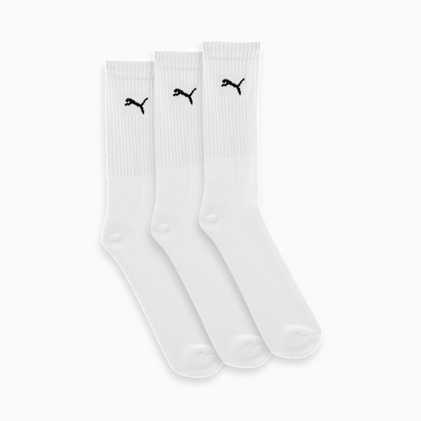 Heritage Inspired Crew Socks Pack of 3, PUMA White-PUMA Black, extralarge-IND