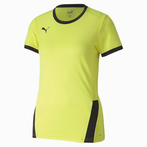 teamGOAL 23 Women's Slim Football Jersey, Fluo Yellow-Puma Black, extralarge-IND