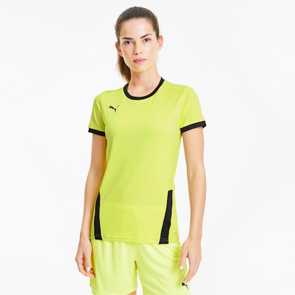 teamGOAL 23 Women's Slim Football Jersey, Fluo Yellow-Puma Black, extralarge-IND