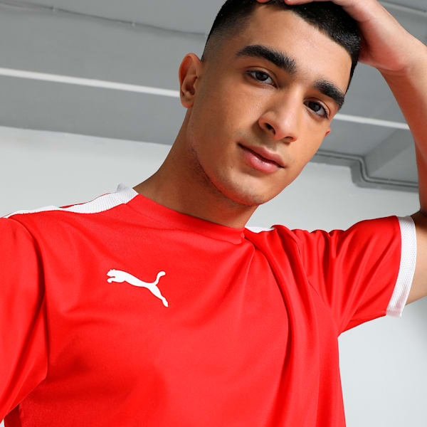 teamLIGA Men's Soccer Jersey, Puma Red-Puma White, extralarge