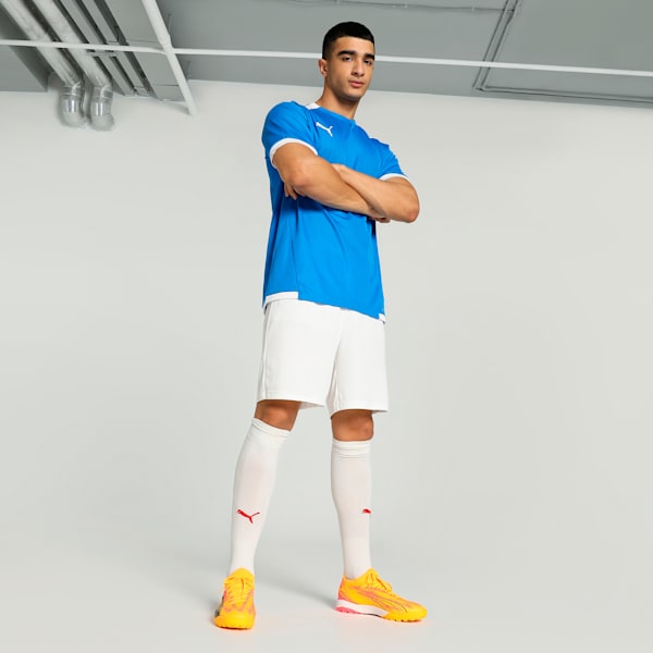 teamLIGA Men's Regular Fit Jersey, Electric Blue Lemonade-Puma White, extralarge-IND