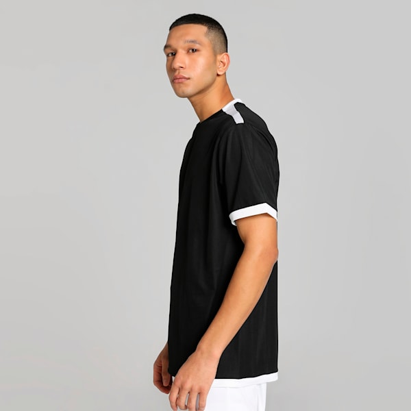 teamLIGA Men's Soccer Jersey, Puma Black-Puma White, extralarge
