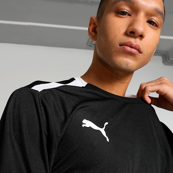 teamLIGA Men's Soccer Jersey, Puma Black-Puma White, extralarge
