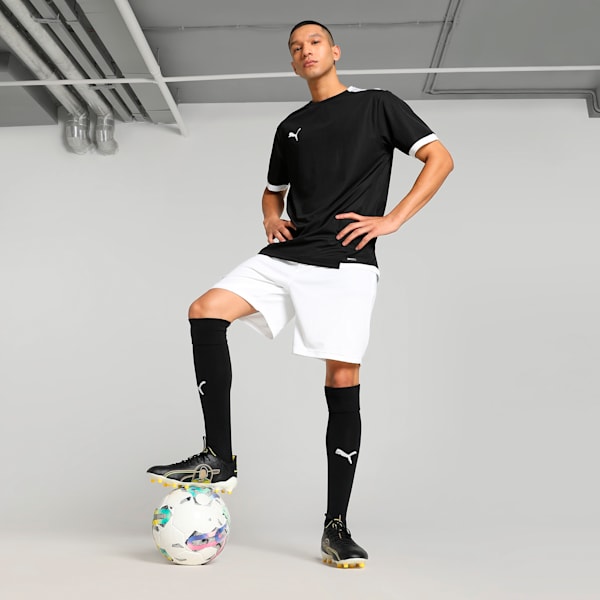 teamLIGA Men's Soccer Jersey, Puma Black-Puma White, extralarge