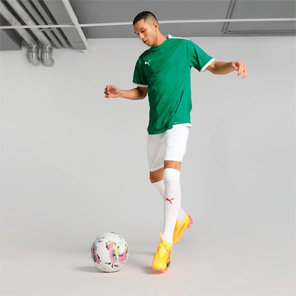 teamLIGA Men's Regular Fit Jersey, Pepper Green-Puma White, extralarge-IND